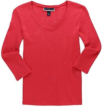 Womens Cotton Keyhole-Cutout Top