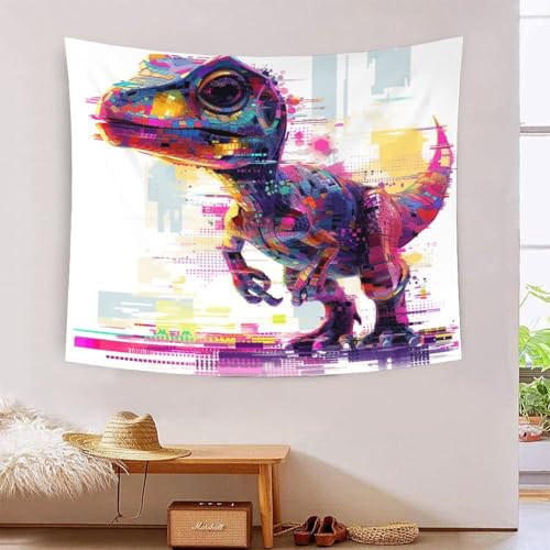 Tapisserie Dinosaures 3D decoration murale salon drap de lit tissu 180x230