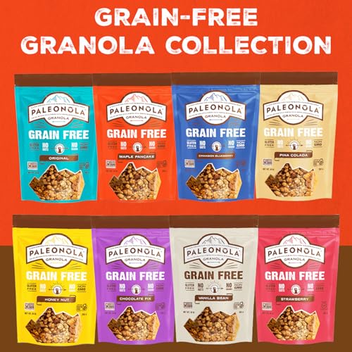 Image of Paleonola Maple Pancake Grain Free Granola, 10 Oz Resealable Bag (Pack of 1) - Grainless Paleo Granola Blended w /Organic Maple Syrup, Almonds, Pepitas, Pecans, & Vanilla Extract - Gluten & Dairy Free