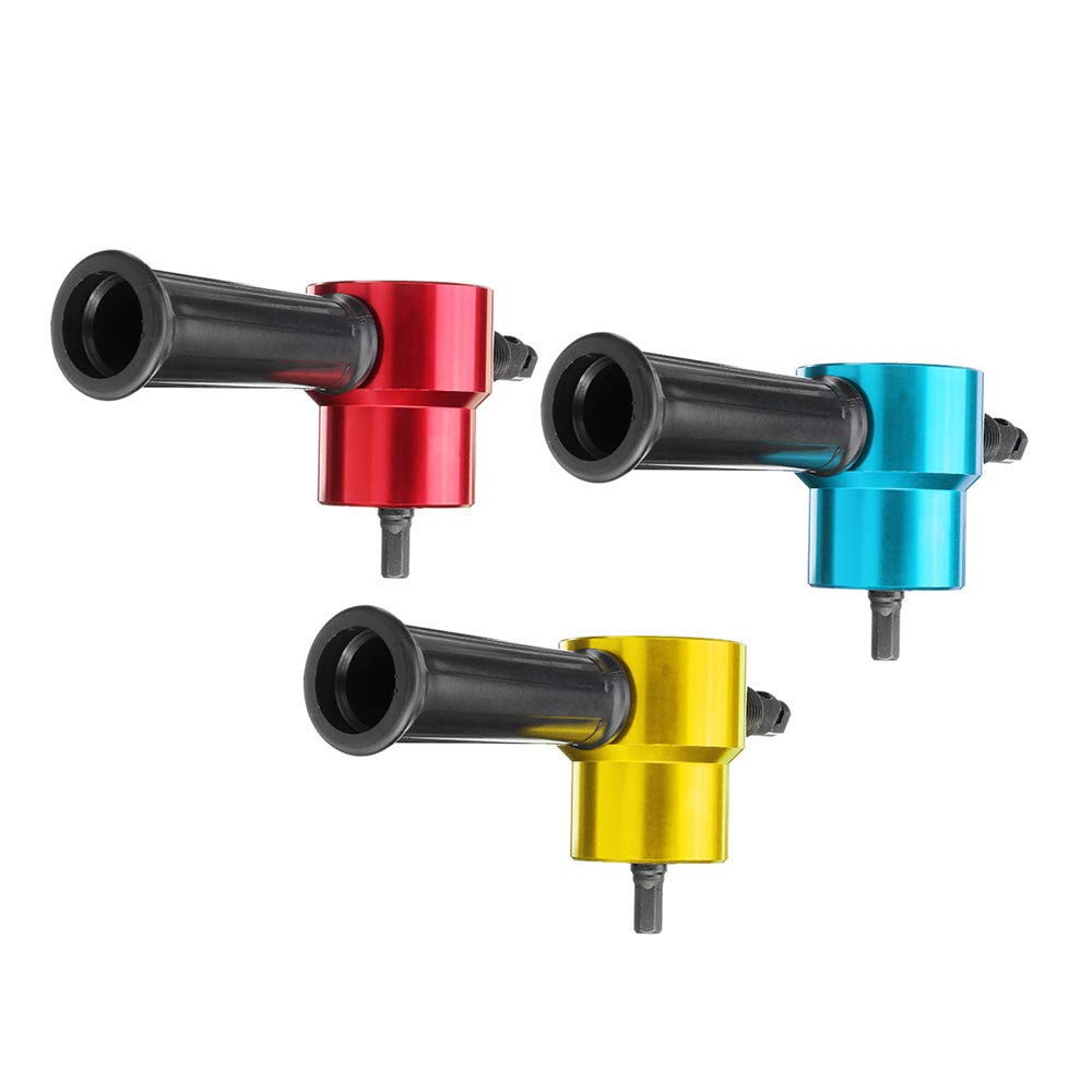 Grignoteuse à double tête pour couper les tôles et les métaux avec étui Rouge/doré/bleu/bleu