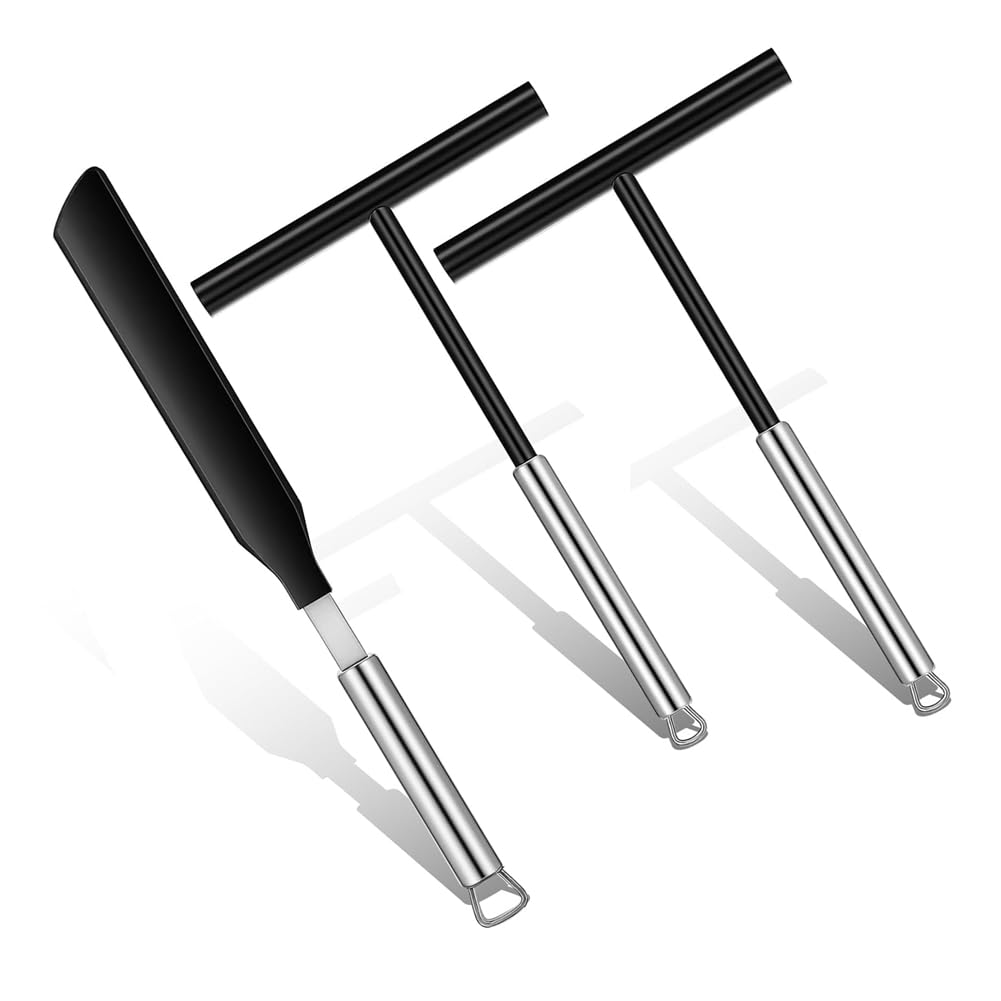 CTRLZS Stainless Steel for Kitchen Tools- French Crepe Spreader 2pcs Pancake Batter Spreading Tool 1 Spatula