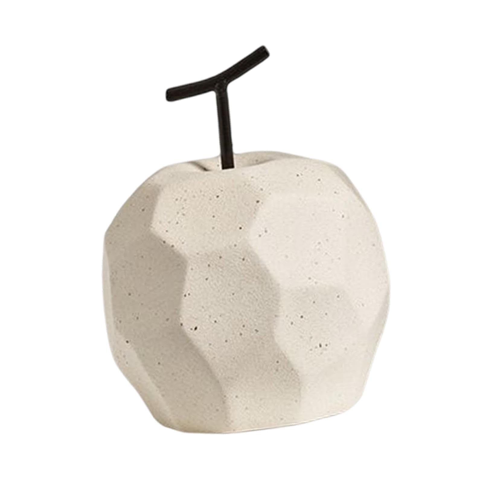 QIXCXAZ Stylish Decorative Home Office Figurines Modern Nordic Fruit Sculptures Beautiful Handcrafted Ceramic Ornament Gift Ideas Handcrafted Sculptures