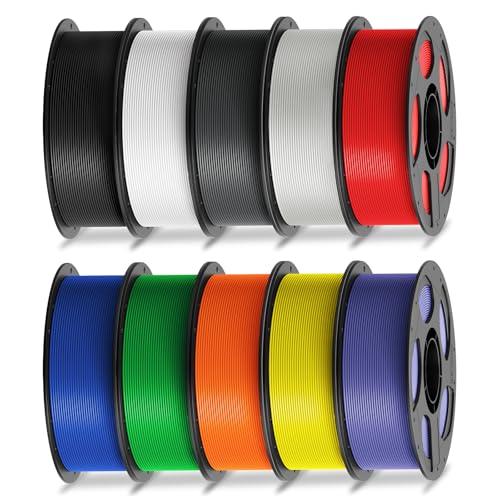 ANYCUBIC PLA Filament 1,75mm, Refill PLA und Spool Kit, 3D Drucker Filament PLA, Vakuumverpackung, Intelligente Identifikation, 10KG