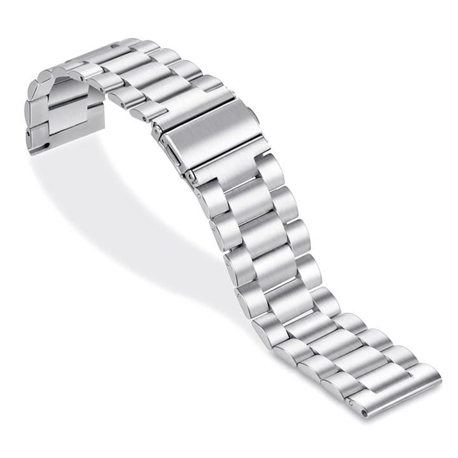 Pasek zegarowy metalowy stal ze stali nierdzewnej 18/20/22 mm płaska głowica akcesoria
