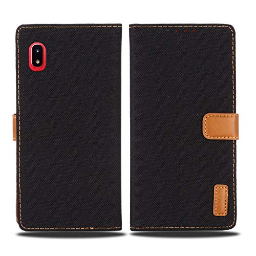 �yViesa�z�f�j�� �P�[�X �蒠�^ �݊��� Galaxy A23 5G/SC-56C/SCG18 �Ή� Samsung �蒠�P�[�X (�u���b�N) �f�j���ޗ� �J�[�h���[�|�P�b�g �X�}�z�P�[�X �T���X�� �M�����N�V�[a23 5g BLACK