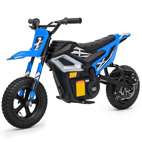 LALAHO 24V 7Ah Elektro Motorrad Kinder,Elektromotorrad Blau