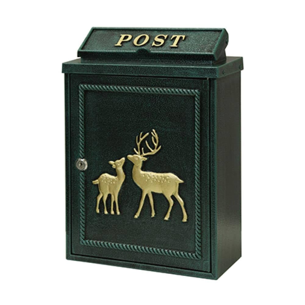 MOJYU 鋳物壁掛けポスト Deer グリーン WM-061 郵便ポスト Amazon.co.jp: MOJYU 鋳物壁掛けポスト Deer グリーン WM-061