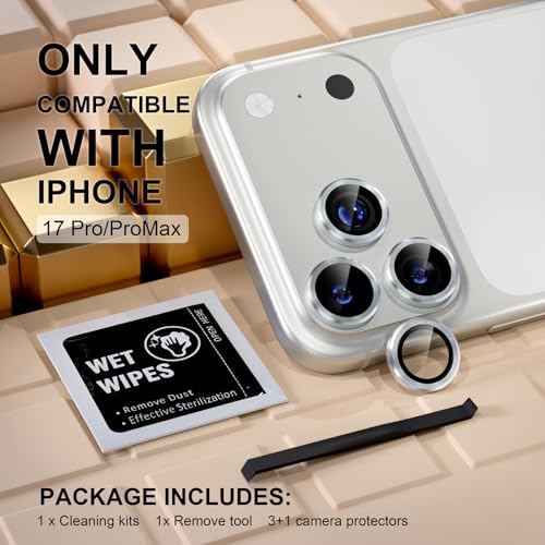 Protecteur objectif iPhone 17 Pro Max évite les rayures de lentille - 2