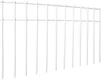 Vista 13 de Adavin Cerca de barrera negra para animales pequeños, paquete de 28 cercas decorativas subterráneas de 12 pulgadas de largo x 10 pulgadas de alto