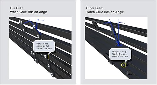 Miniatura 10 de APS Compatible con Chevy Caprice S18-T30067C - Rejilla de malla cromada de acero inoxidable superior principal 1991-1996