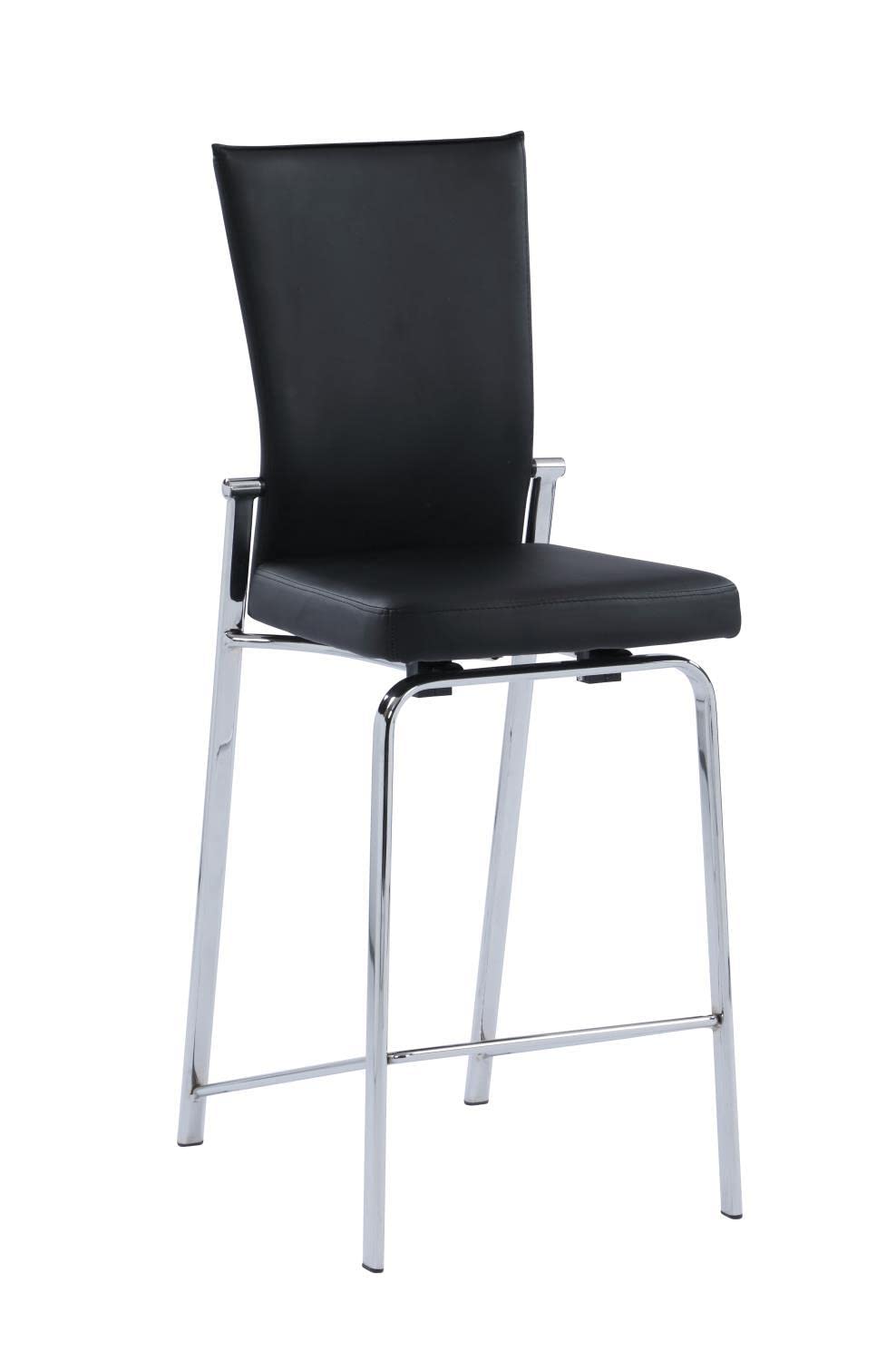 ( similar ) Chintaly Imports Molly 42" Motion Back Metal Counter Stool in Black/Chrome