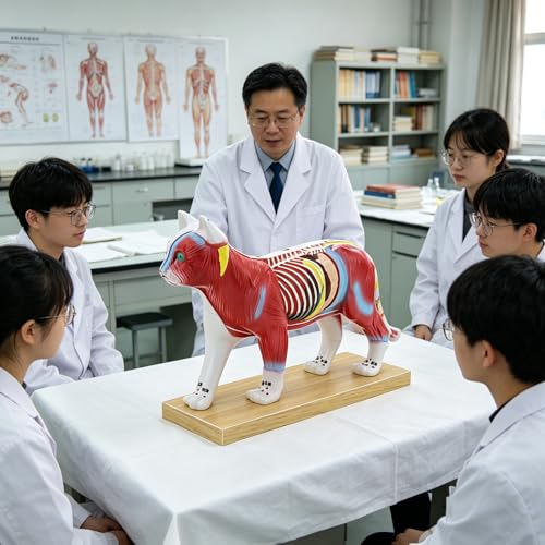 Modelo de demostración de acupuntura para mascotas y mediodía animal 5