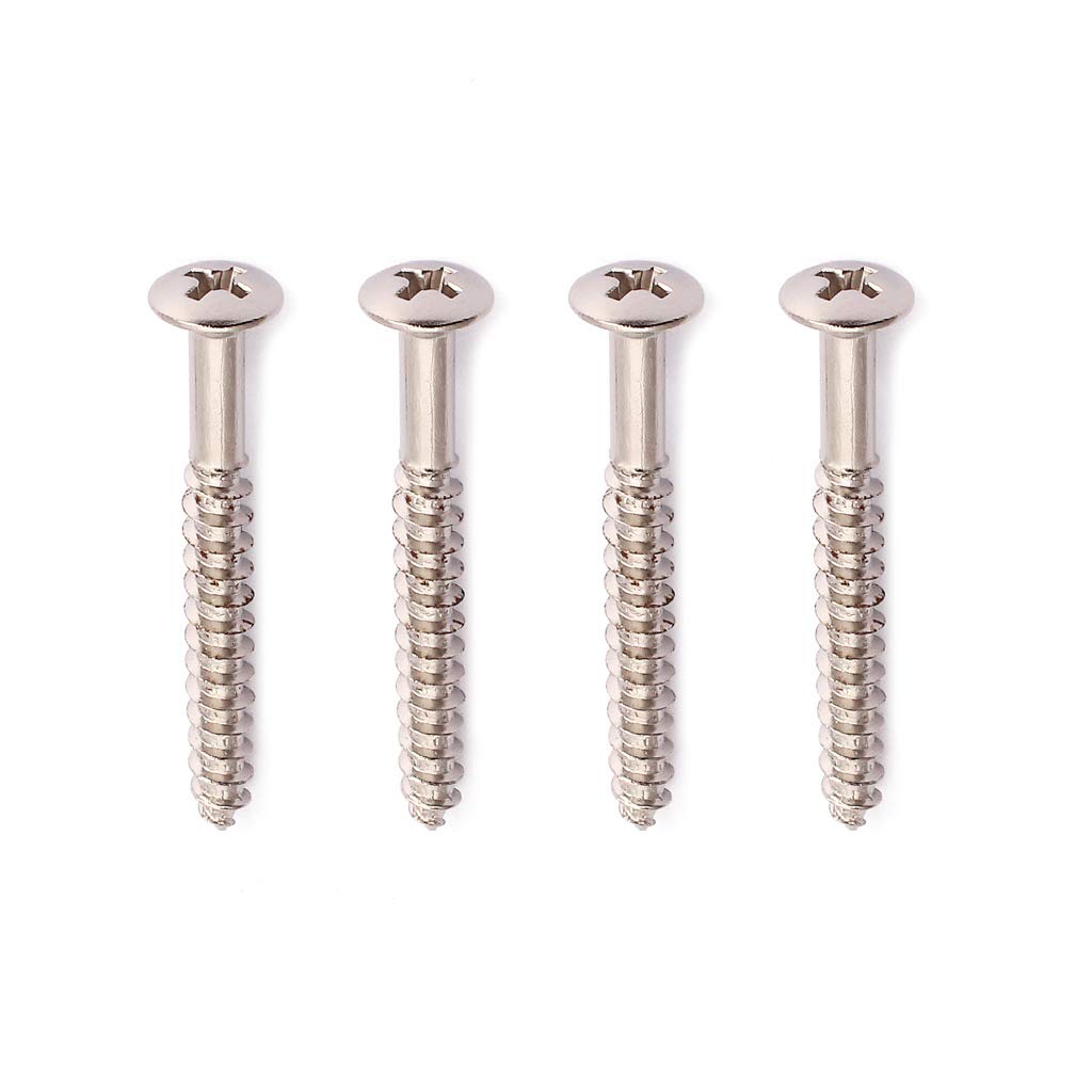 Heallege Neck Plate Mounting Screws For BoltOn Neck Fender Strat Guitar Parts Accessory Silver