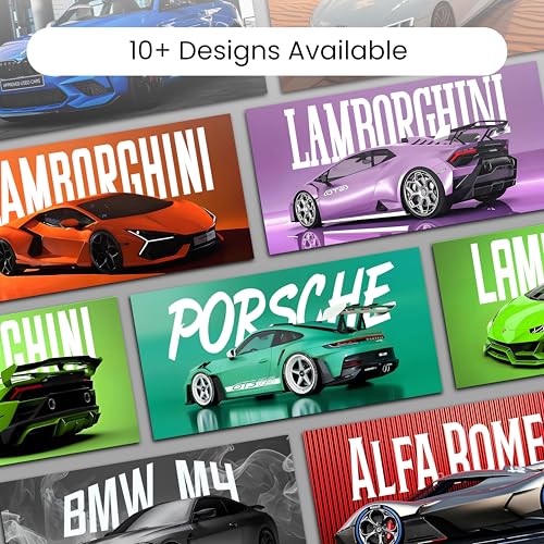Image of Posternet Super Car Split Poster Set, 12 inch x 18 inch, Split Design Wall Decor Posters For Bedroom, Living Room, Office. (Lamborghini)