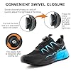 Hitmars Chaussure de Course Femmes Légères Chaussures de Sport Gym Fitness Athlétiques Respirante Chaussures de Running Confortables Jogging Sneakers F2 Bleu 38 EU #5