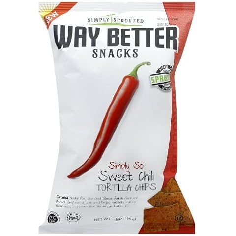 Way Better Snacks Tortilla Chips - Sweet Chili - Case of 12 - 5.5 oz. Cover