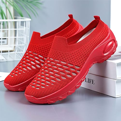 Zapatos ortopédicos de mujer con malla transpirable y horma ancha H 7