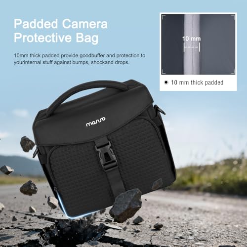 Bolso para cámara MOSISO para fotógrafos, negro miniatura 5