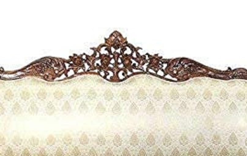 Image of Royal Carved Wooden Sofa Set | 3+1+1 Seater | Antique with Button Tufted Velvet Upholstery | Victorian Style Living Room Furniture Tufted Sofa Set Grey 3-Piece (Design 11)