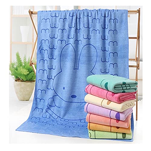 Balku World Baby Bath Micro Fiber Quick Drying High Absorbent Animal Printed Towel (Assorted Colour, 48x 85 cm)