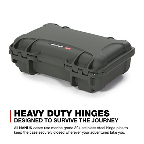 Nanuk 909 Waterproof Professional Glock Pistol/Gun Case, Military Approved With Custom Insert - Olive #TOP7