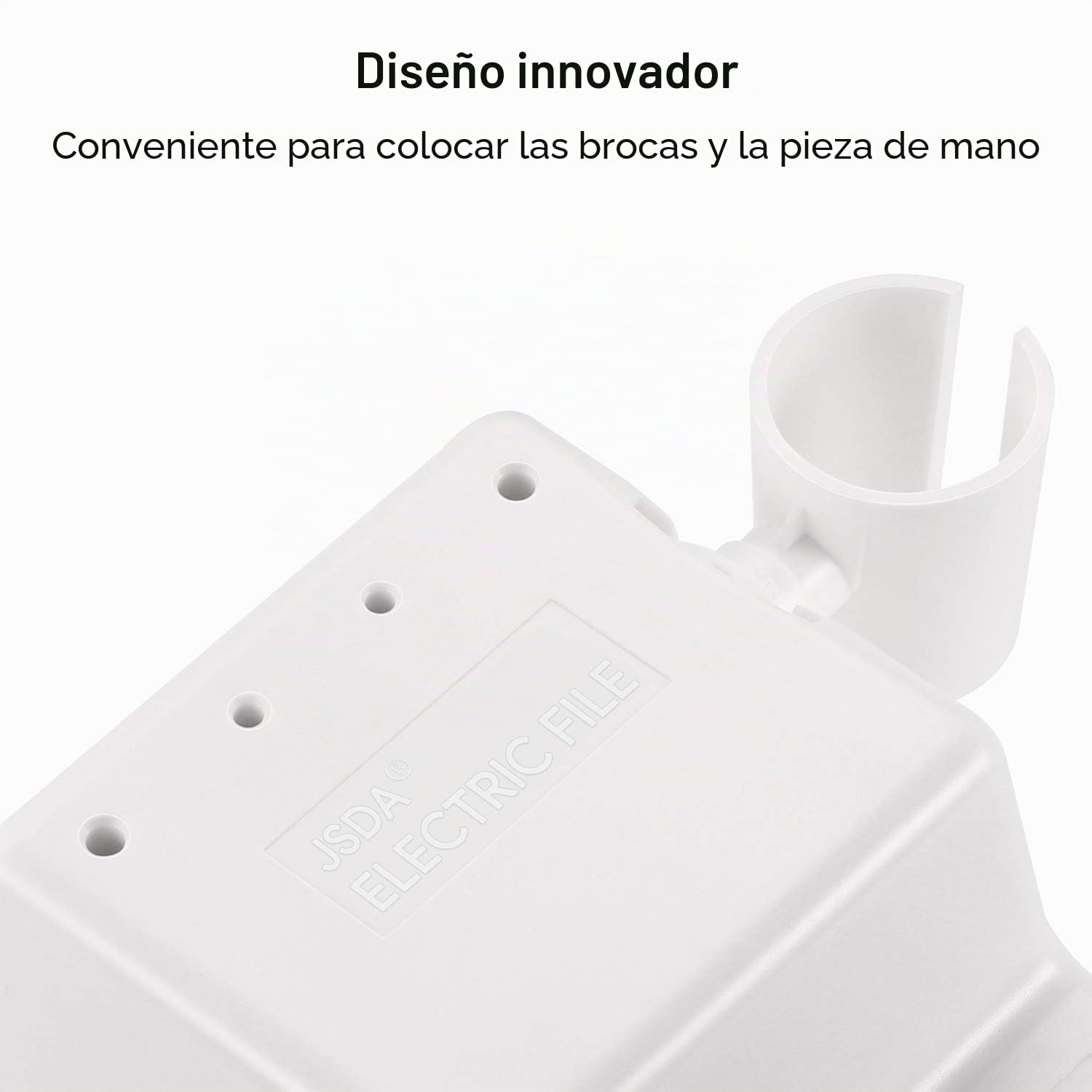 JSDA torno para uñas y fresa de ceramica, 25000 rpm, para quitar esmalte y gel, ideal para limar, alisar y quitar cutículas - Made in Germany