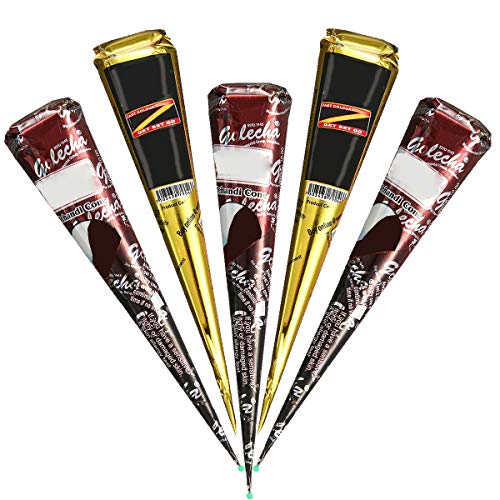 Janolia Satz von Tätowierung, Sicher Wasserdicht Tätowierung malen mit 4 Stück Drei farbe Einfügen Kegel, 20 Stück Klebe-Schablone, 1 Flasche, 4 Stück Düsen(Schwarz, Braun, Rot)