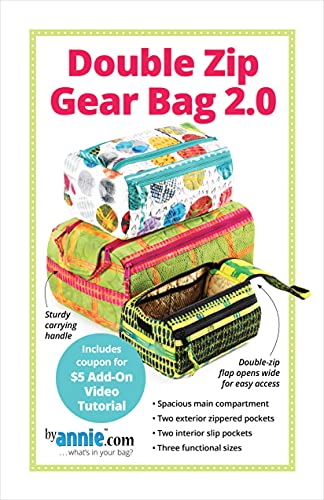 By Annie LLC Double Zip Gear Bags 2.0, Various