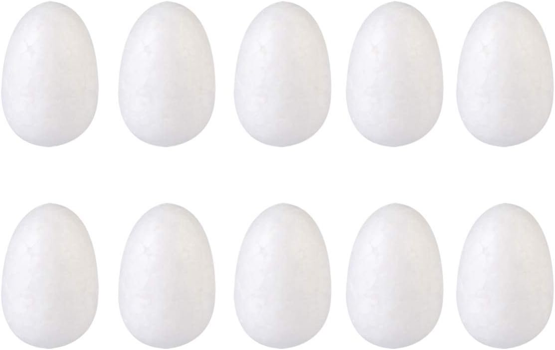 Empty Easter Eggs 50 Pcs Easter Eggs 1.1 Inches White Eggs