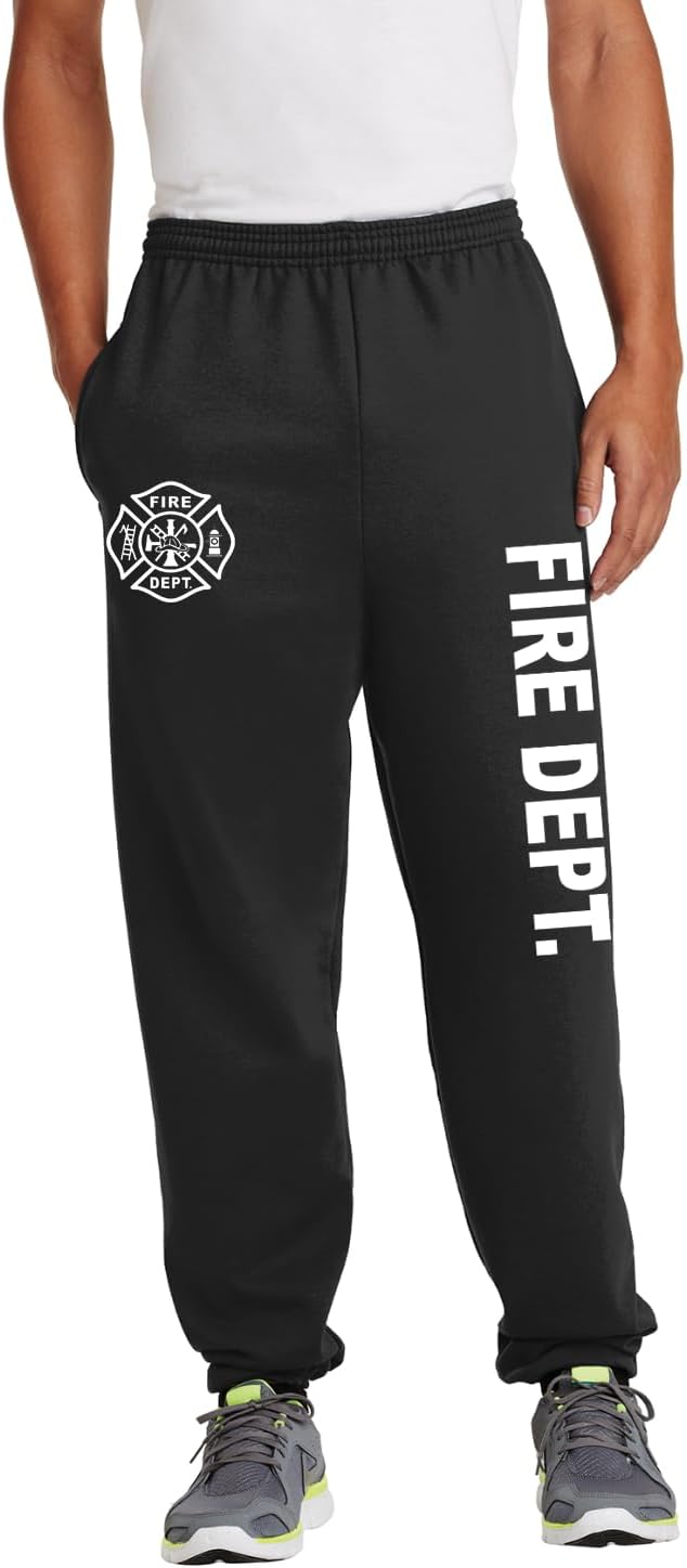 Sweatpants Fire Dept. Firemen Fire Fighter Training Accessories Gear Gifts Clothing Apparel