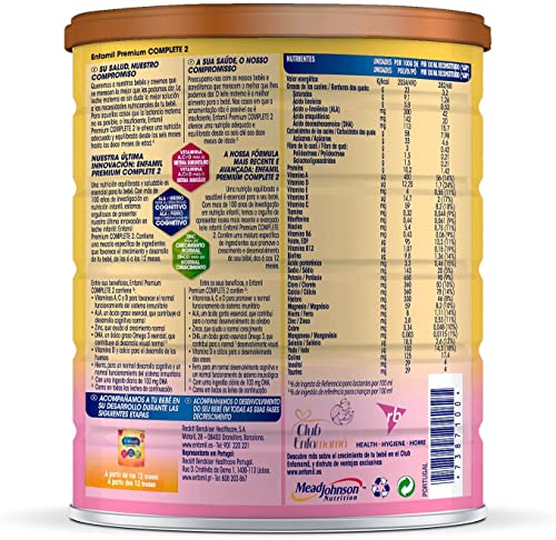 Miniatura 2 de Enfamil Premium Complete 2 - Leche Infantil De Continuación Para Lactantes Bebés De 6 A 12 Meses - 800 g