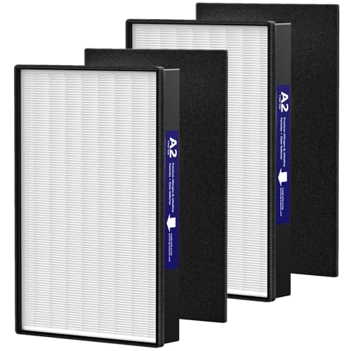 2 Pack A2 Replacement Filter for Filtrete Room A2 F2 Air Purifier