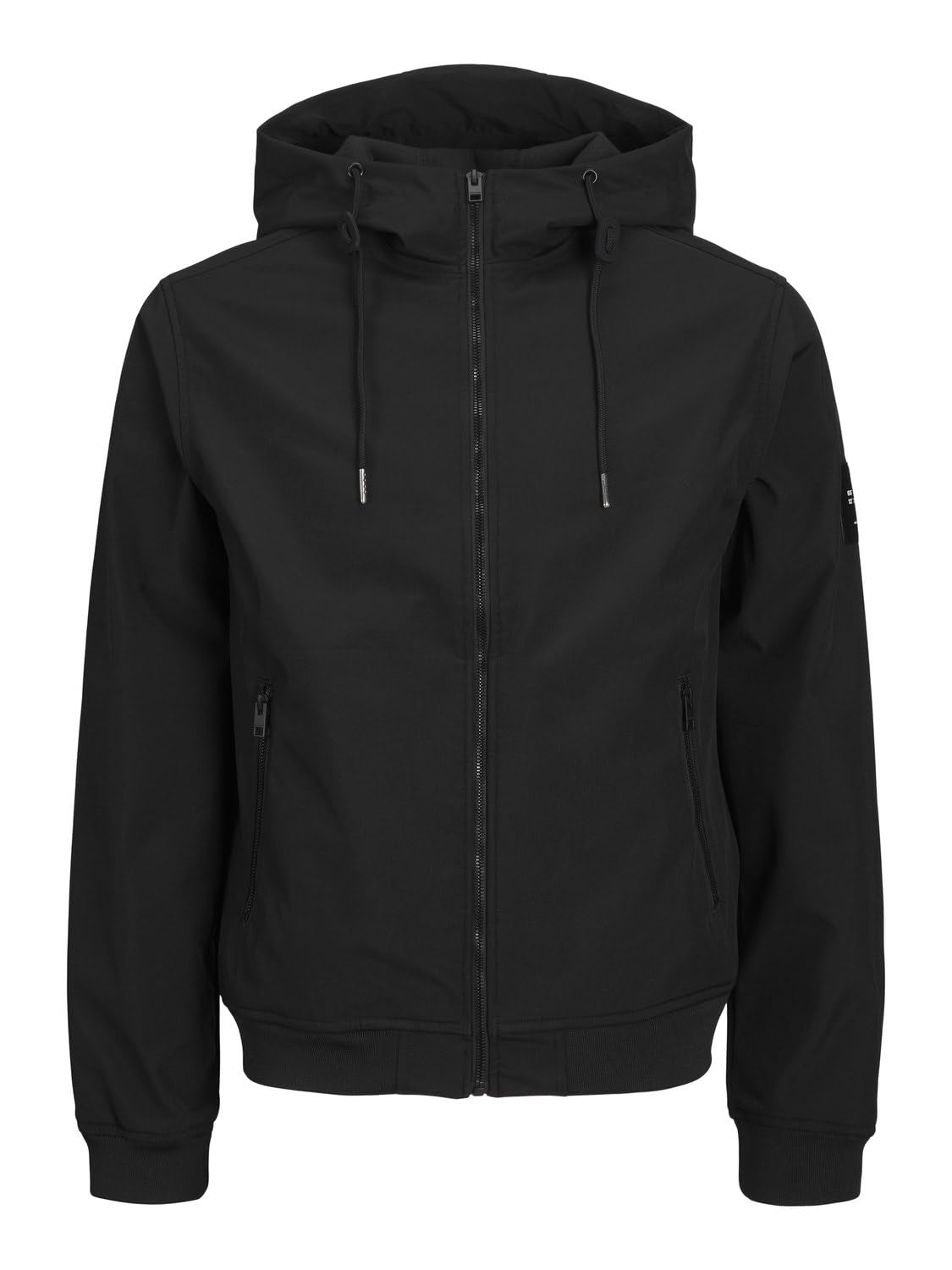 JACK & JONES Mens Jjebasic Softshell Hood Noos, Black, S UK