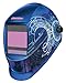 Auto Dark Weld Helmet, 5-8/8-13, Blu/Wht