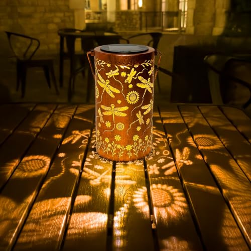Lanterne solaire libellule extérieure pour décoration pelouse, balcon et cour - 4