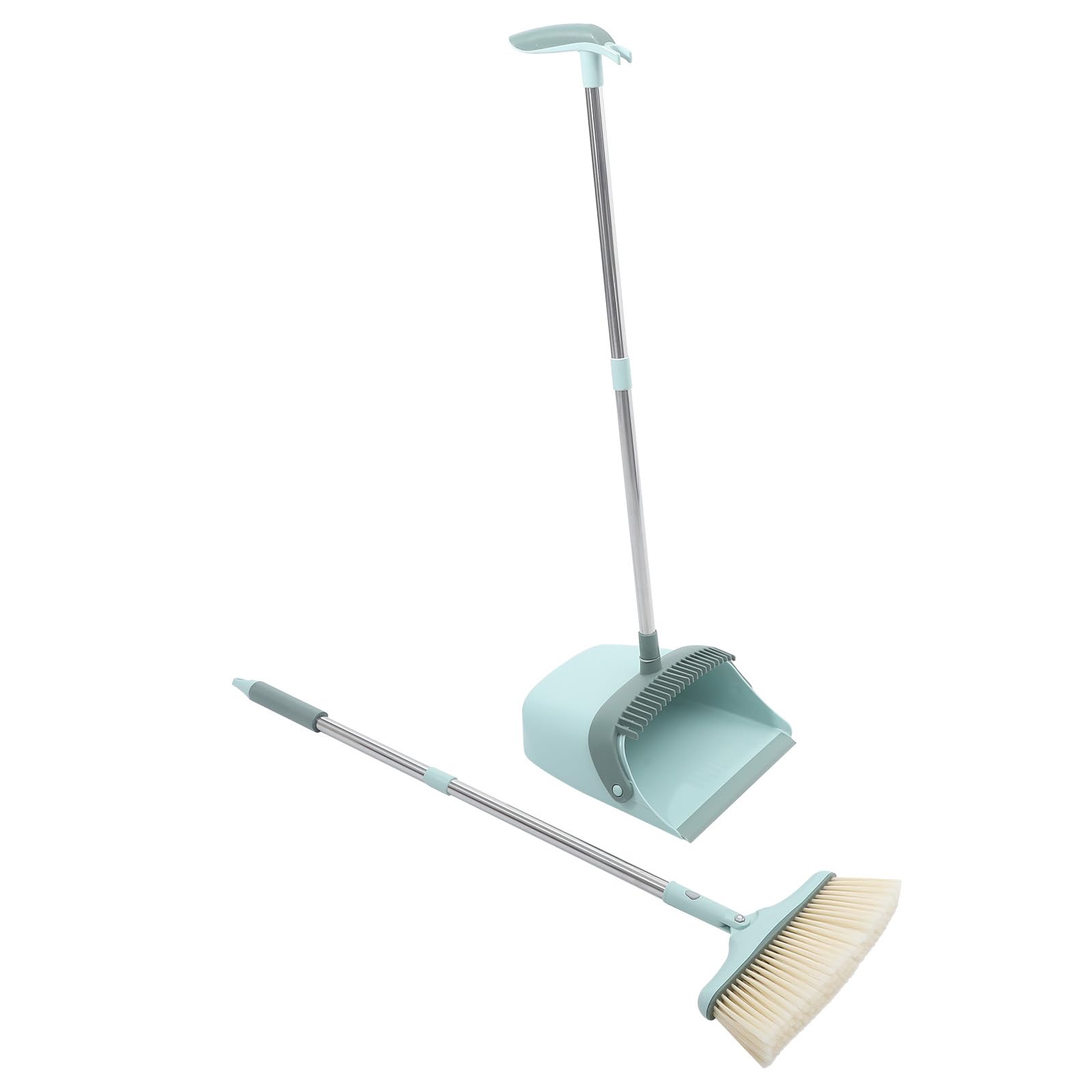 Juego de Escoba y Recogedor en Casa o Dormitorio Cerdas Suaves y Plástico Resistente, Adecuado para Limpiar Esquinas Estrechas Hogar