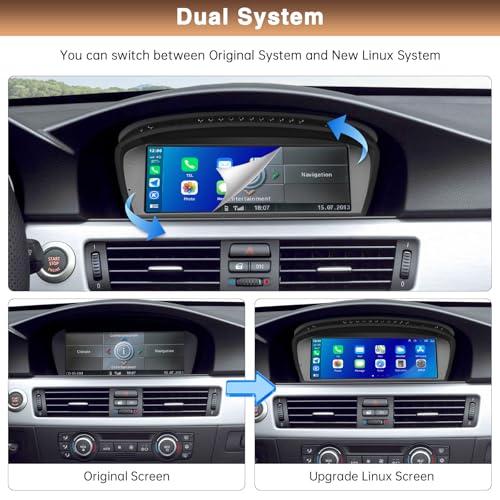 Reproductor de audio para auto con pantalla táctil 8.8 pulgadas para BMW Serie 3 E90 E91 E92 E93 miniatura 6