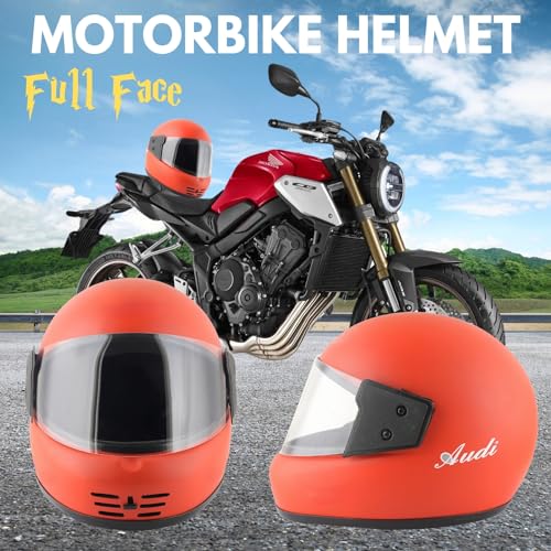 Image of Sage Square Audi Full Face Clear Visor Helmet | ISI Certified | High Standard Safety | Extra Comfort & Stylish