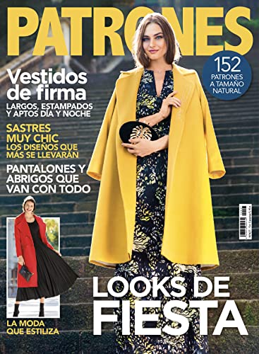 Revista Patrones #427 | Looks de Fiesta. Vestidos largos estampados, abrigos a todo color, moda joven.