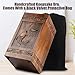 Wooden Urn for Ashes Adult Male Female, Cremation Urns for Human Ashes Adult Men Women, Decorative Burial Funeral Memorial Fishing Urns for Ashes, Urn Box Holds 250 Cubic Inches (Fishing)