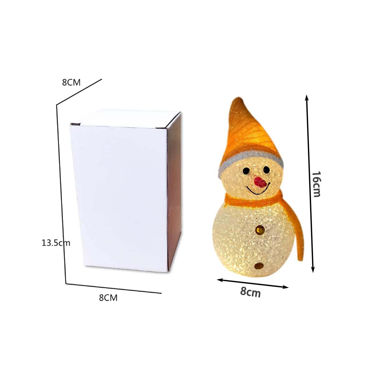 Amazon.co.jp: Lanito クリスマス雪だるまランタン 卓上置物 4色セット