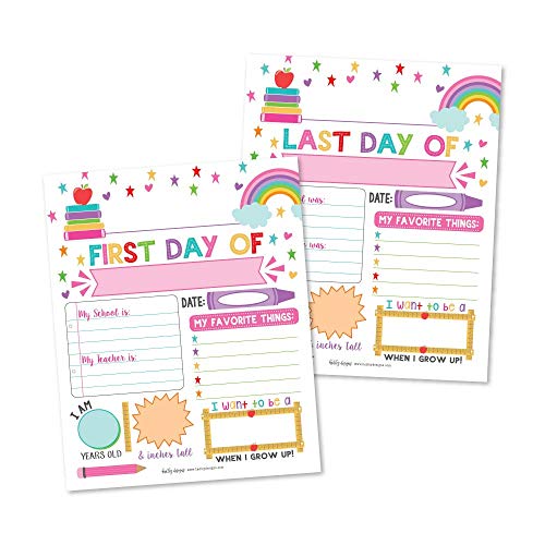 10 Pink School Signs for Kids First Day of School Board for Kids, My First Day of School Sign for Kids First Day, Back to School Sign, 1st Day of School Chalkboard Sign, First Day of Kindergarten 8x10