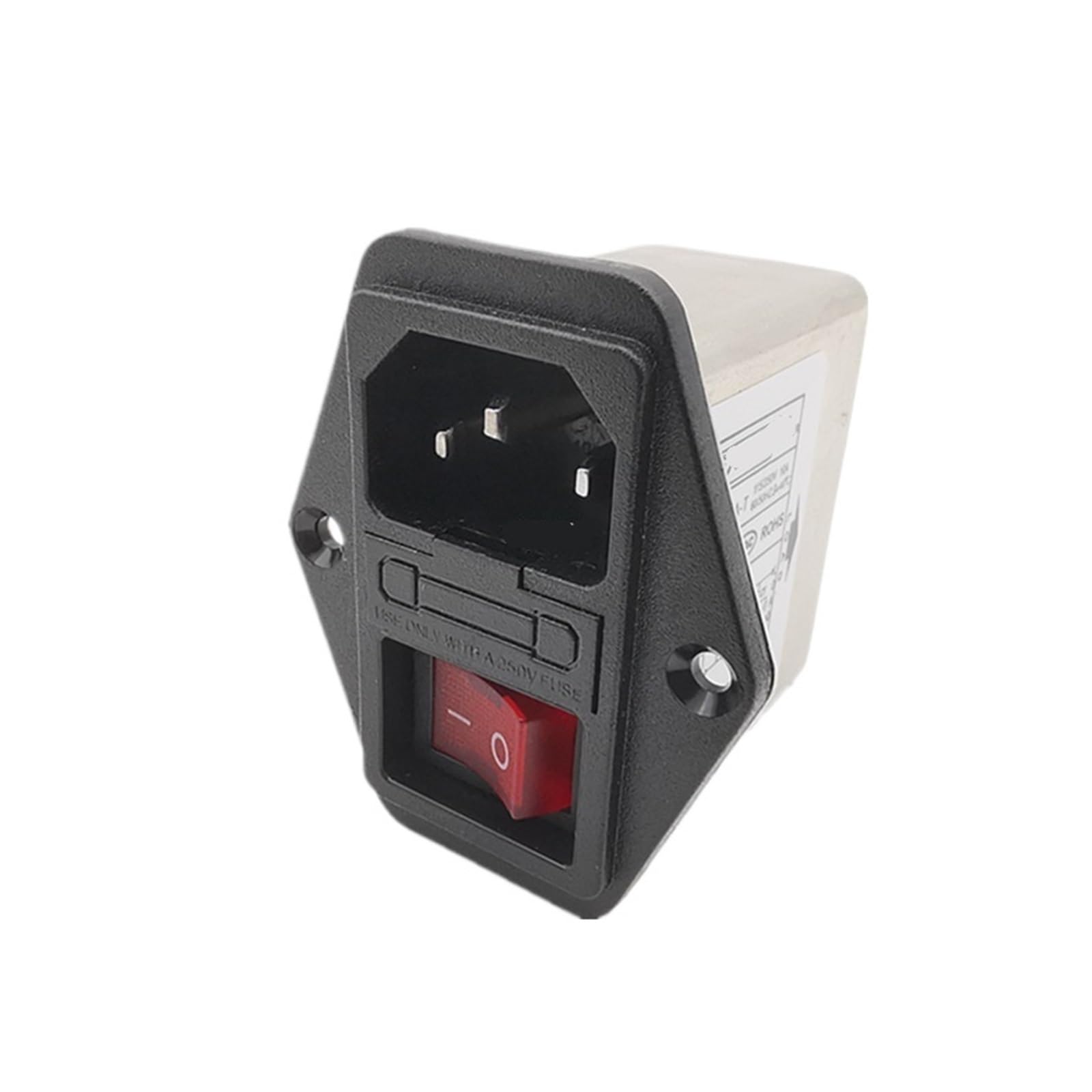 JJHQOKYNA CW2B-6A/10A-T single-phase AC socket power filter with insurance and light 220V(CW2B-10A-T)