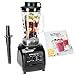 Ultratec SET20020000112 Batidora de Vaso Profesional de 2 litros/sin BFA / 1500 W / 22 000 RPM / 6 Cuchillas de Acero Inoxidable/con majadero y Libro de Recetas de Smoothies, Plástico, Negro