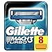 Gillette Mach3 Lames de Rasoir Homme, Pack de 8 Lames de Recharges
