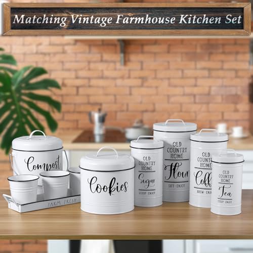 Farmhouse-Cookie-Jar-for-Kitchen-Counter-1-Gallon-Vintage-Cookie-Jar-with-Airtight-Lid-Large-Food-Storage-Container-for-Candy-Cookies-Dessert-Rustic-Kitchen-Decor-and-Accessories Farmhouse Cookie Jar for Kitchen Counter 1 Gallon Vintage Cookie Jar with Airtight Lid Large Food Storage Container for Candy Cookies Dessert Rustic Kitchen Decor and Accessories