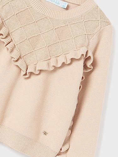 Abel & Lula Structered Sweater for Girls Beige3
