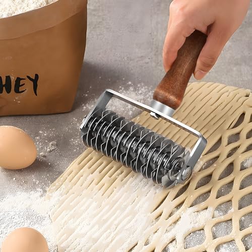 Lattice Pastry Cutter, Stainless Steel Lattice Roller Cutter Kitchen