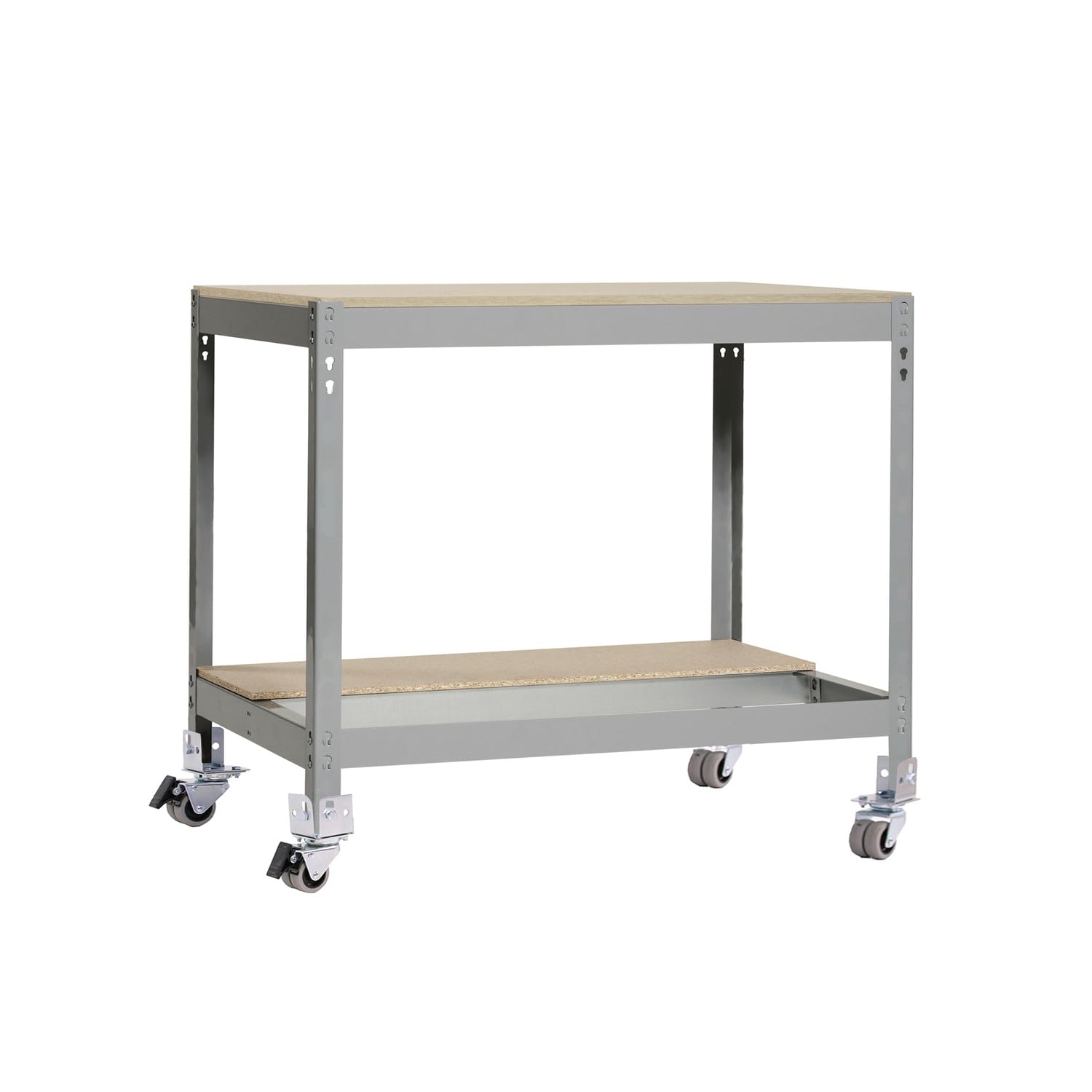 Banco de trabajo Simonwork con ruedas BT0 95x91x61cm gris/madera