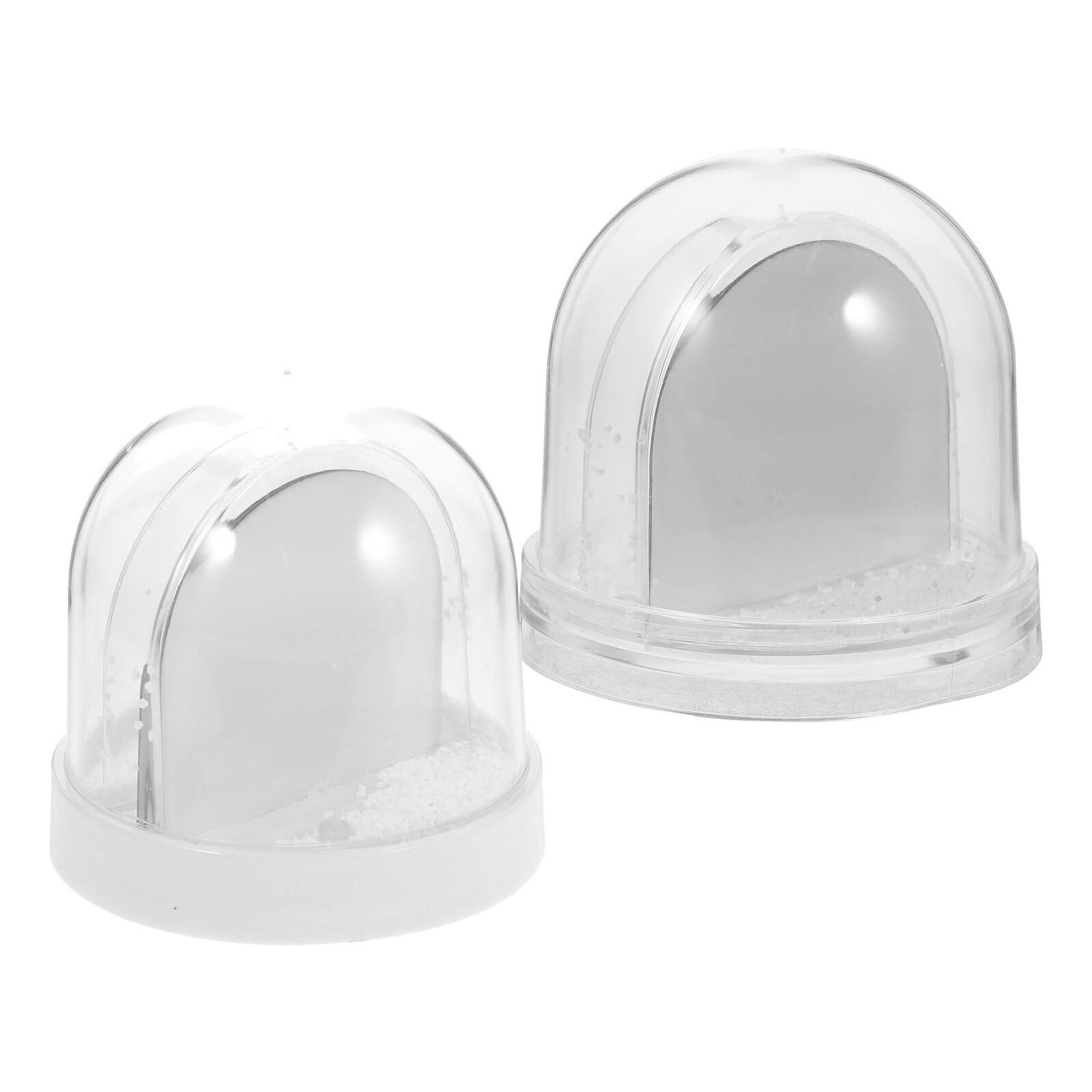 Bola de nieve navideña plástico para decoración de invierno en salones y mesas de centro
